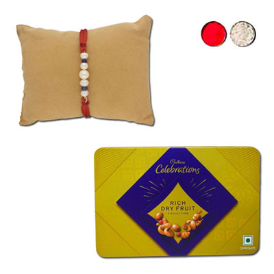 "Rakhi - JPJUN-23 (Single Rakhi), Cadbury Celebrations Rich Dry Fruit Collection - Click here to View more details about this Product